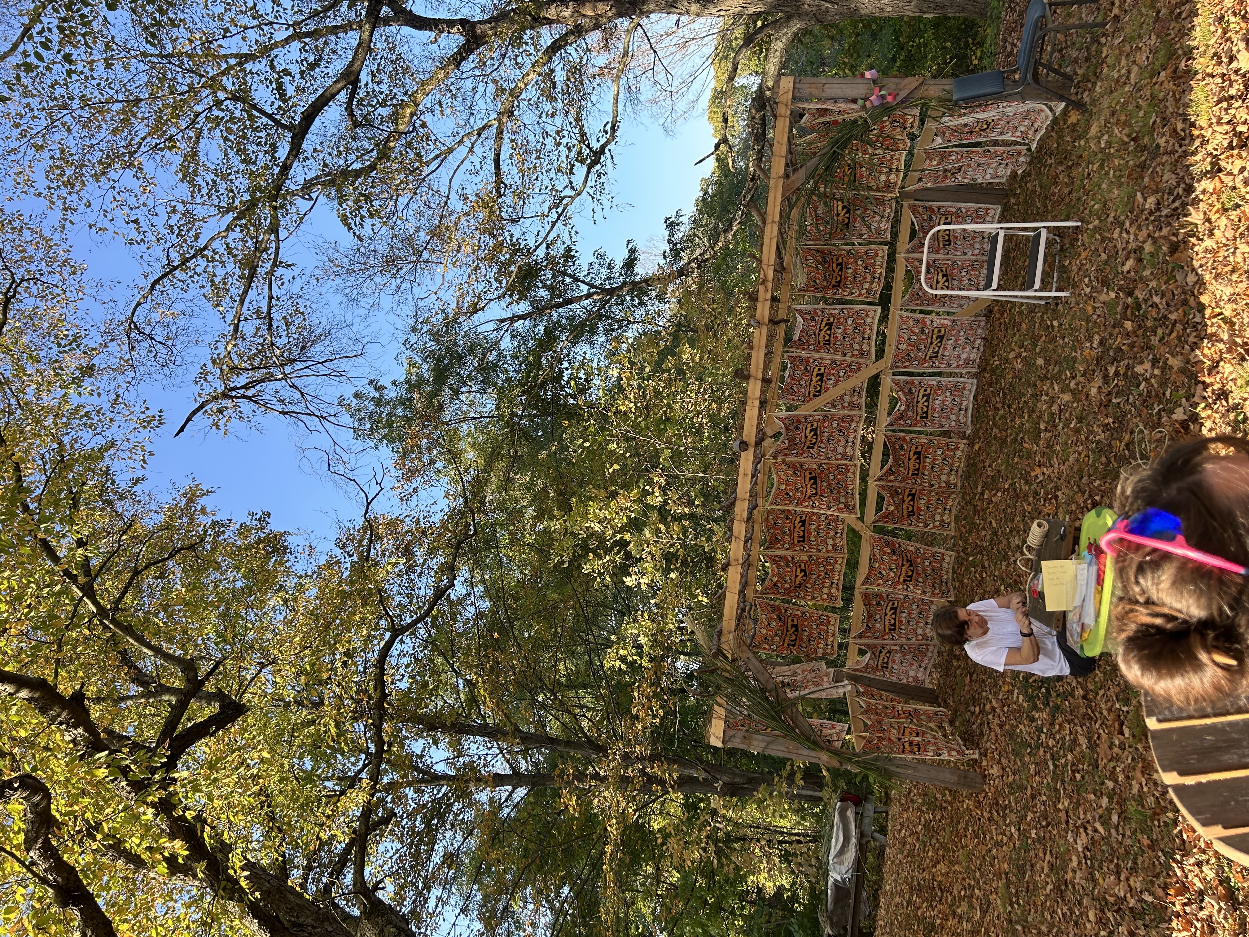 Decorating the Sukkah